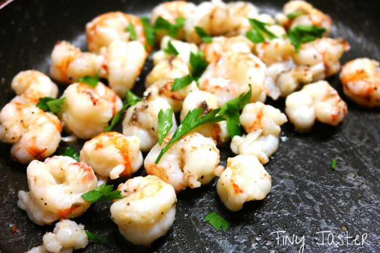 Welcome Annia AKA “Tiny Taster” to Skiff Life, introducing Annia’s Rock Shrimp…mmmm, Tasty!