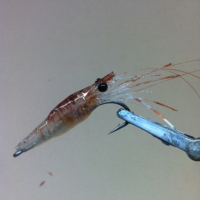 Bill Laminack’s first Fred Hannie lifelike shrimp bait