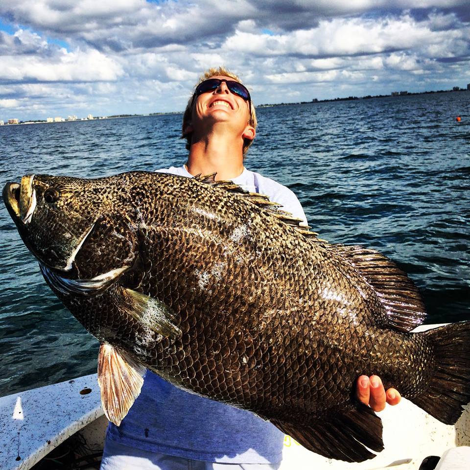 A tripletail of a LIFETIME! Billy with Suncoast Fishing Charters jumped offshore and nailed this Tripletail...24 POUNDS, 24!!! Here is the best part...he caught it on a 20 lb leader with 10 lb lb braid and a crappie hook with a shiner! Tight work, Billy!