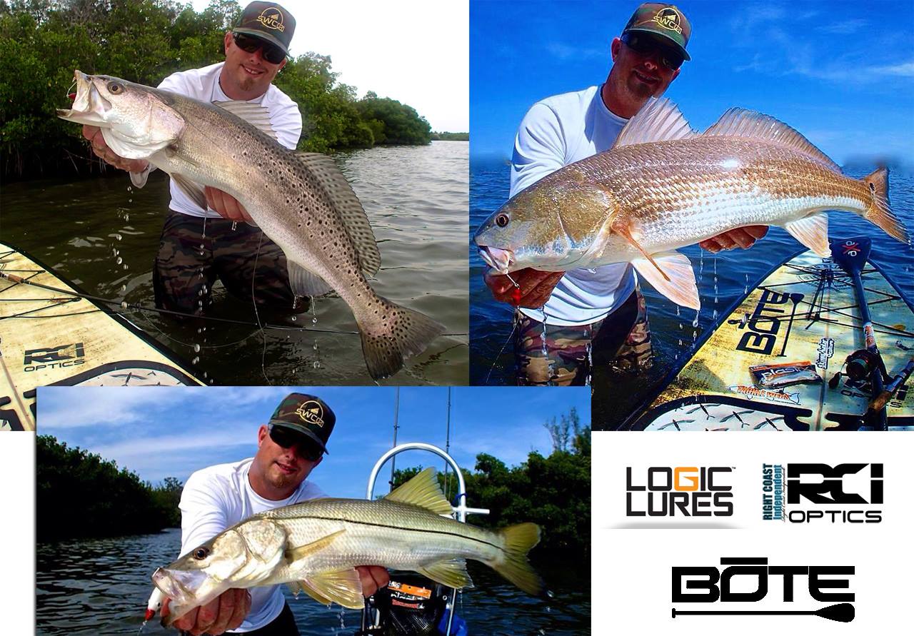 Ah yes, the beauty of an afternoon slammage! Stephen Ferrell was given some Logic lures at iCast and decided to try them out on a nice afternoon Bote paddle on the IRL. Well, I'd say in the capable hands of Stephen they get it done! Nice work, Stephen! 