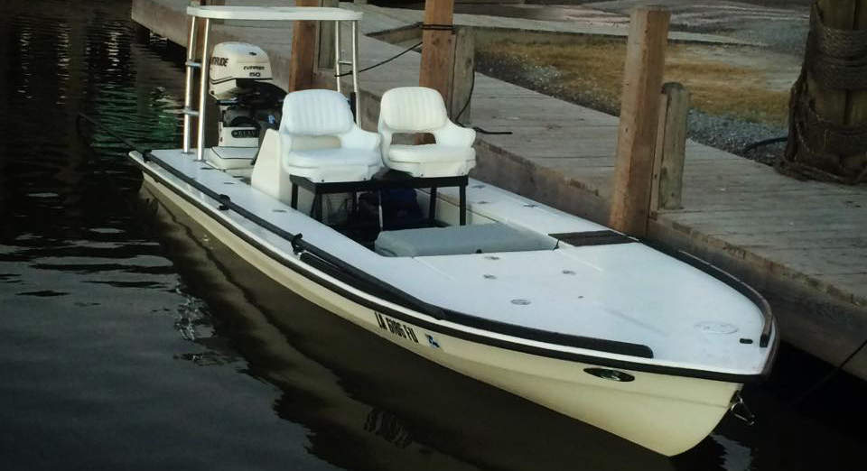 The Beavertail Skiff is a perfect fishing platform for Louisiana fishing.