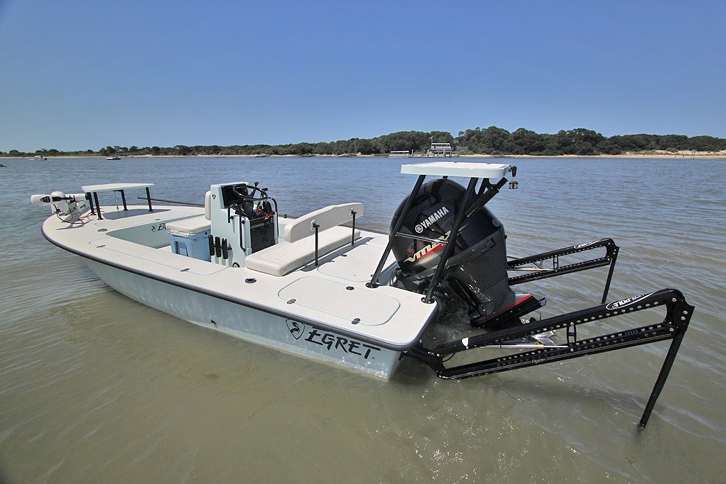 Capt. Tommy Derringer with www.InshoreAdventures.net in St. Augustine Florida, runs fantastic fishing charters in his Egret Boats model Egret 189.