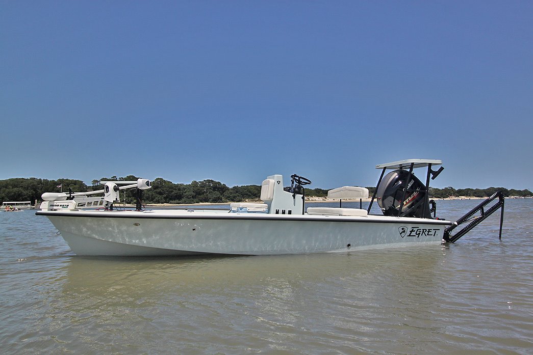 Capt. Tommy Derringer with www.InshoreAdventures.net in St. Augustine Florida, runs fantastic fishing charters in his Egret Boats model Egret 189.