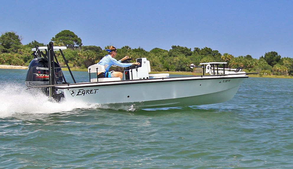 Capt. Tommy Derringer with www.InshoreAdventures.net in St. Augustine Florida, runs fantastic fishing charters in his Egret Boats model Egret 189.