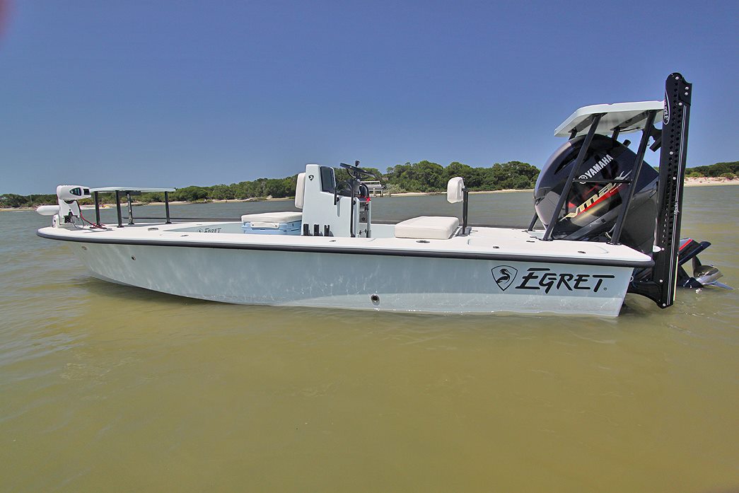 Capt. Tommy Derringer with www.InshoreAdventures.net in St. Augustine Florida, runs fantastic fishing charters in his Egret Boats model Egret 189.