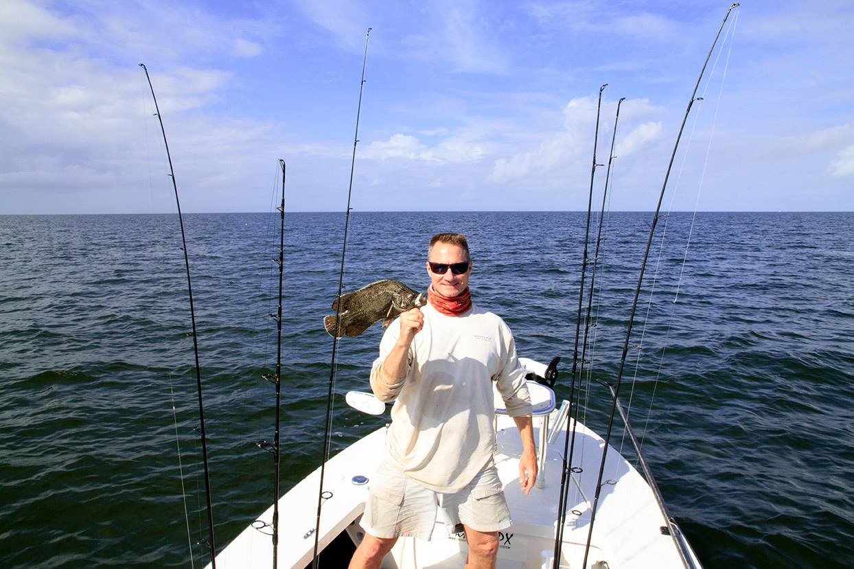 Hunter Ledbetter's 2016 Maverick HPX 18 can jump offshore for Tripletail