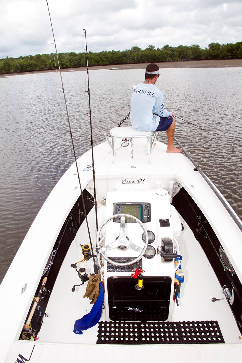 Hunter Ledbetter's 2016 Maverick HPX 18 floats in inches of water with zero hull slap.