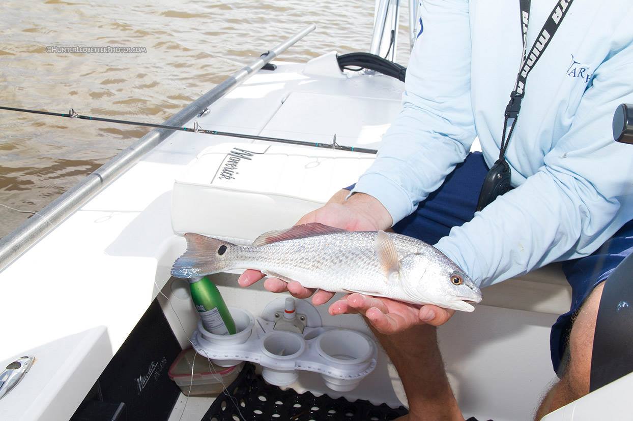 Hunter Ledbetter's 2016 Maverick HPX 18 is a redfish catching machine.