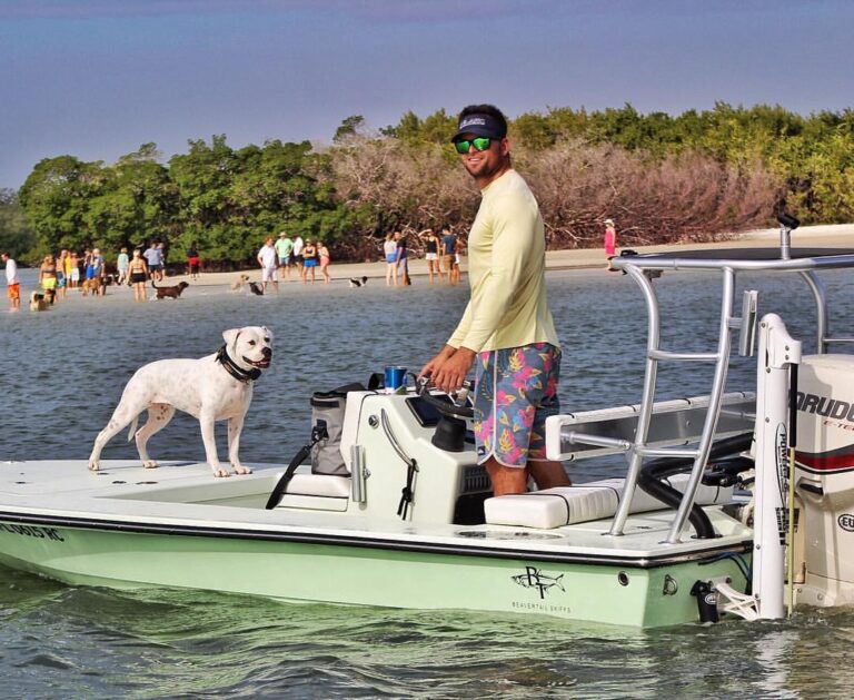 Beavertail Skiffs, bring a pet human aboard!