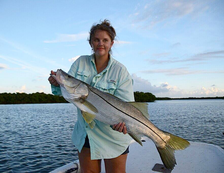 Snook fishing with Lindsay Rowland.