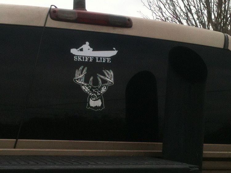 Jon boat car decal!
…