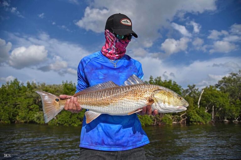 Daron with a #pineislandgoldfish #redfish