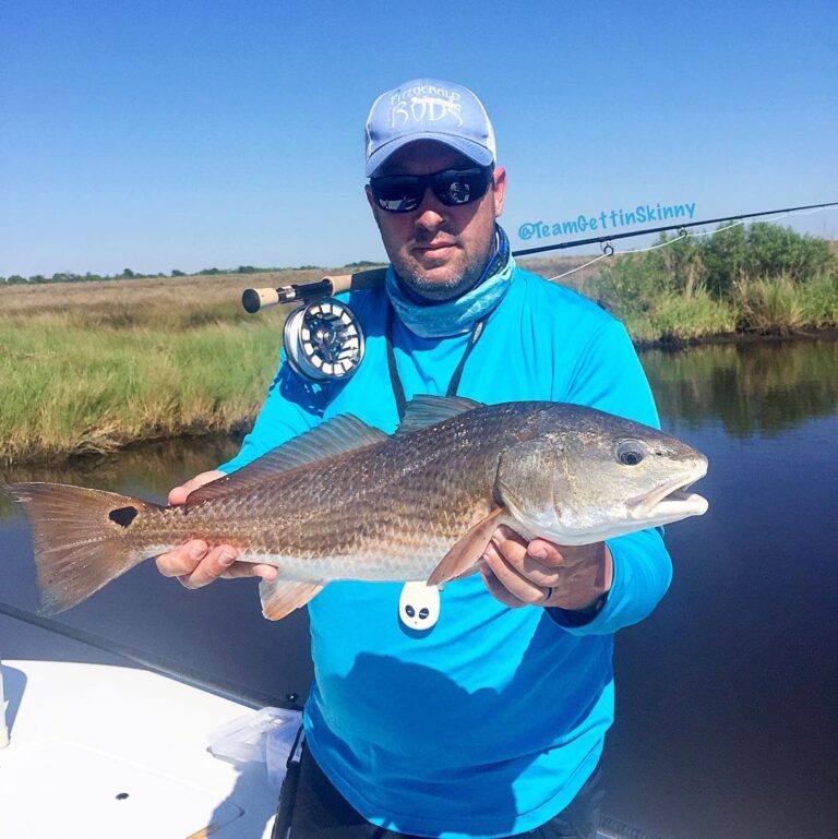 Nice red caught on the fly! …