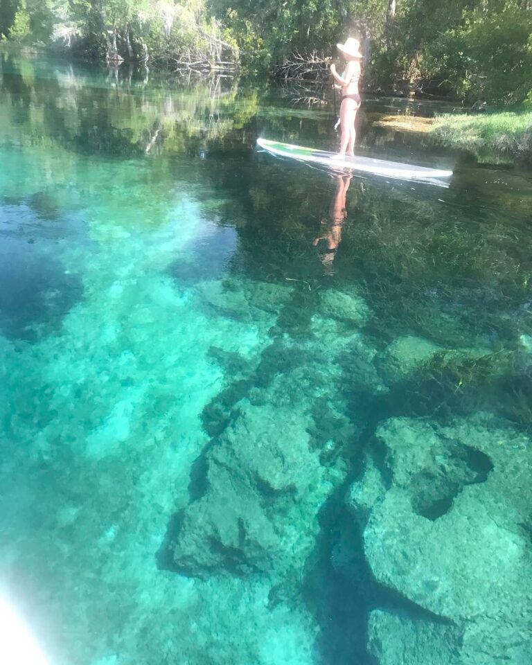 Paddle boarding the rainbow river …