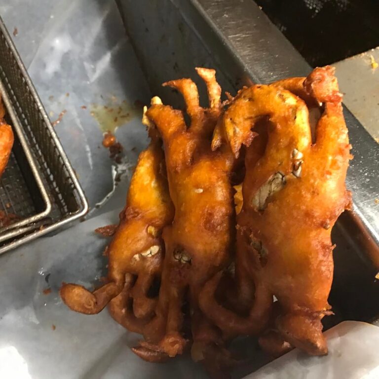 Steamed crabs batter dipped and deep fried!