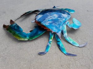 metal-crab-nautical-art