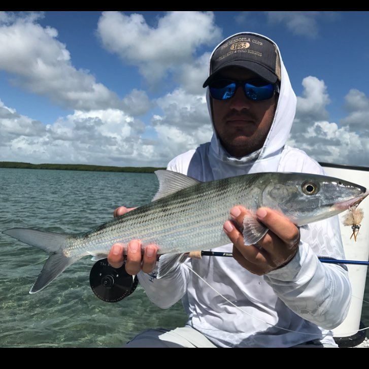 Kyle with his first ever bonefish!