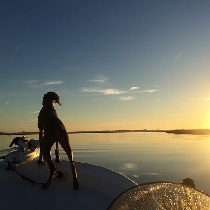 She is ready to catch some fish!