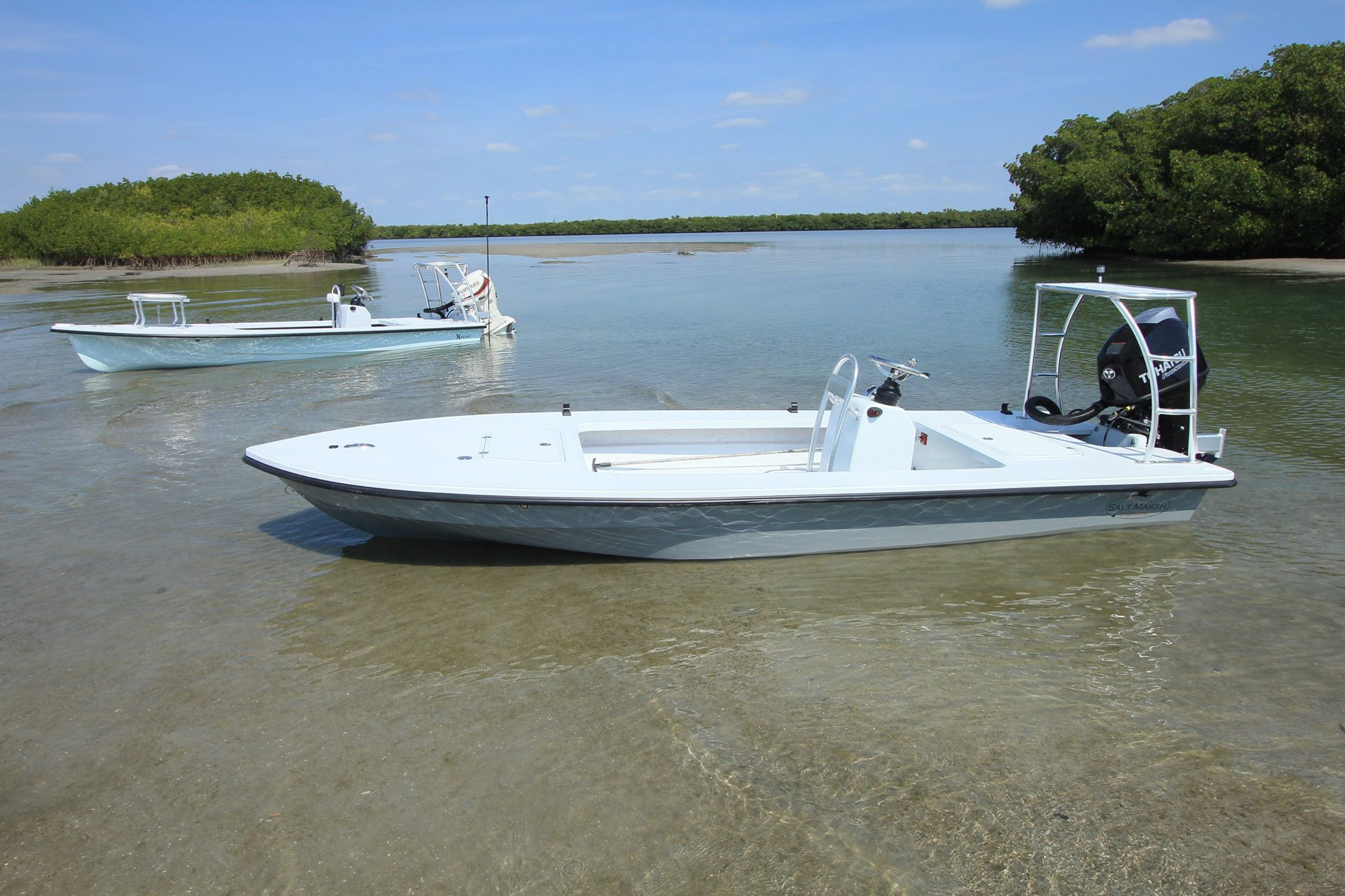 skiff salt marsh