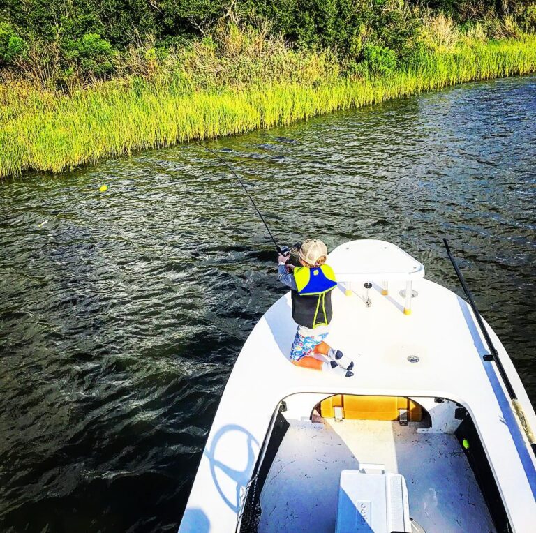 Chasing redfish, start ’em young!