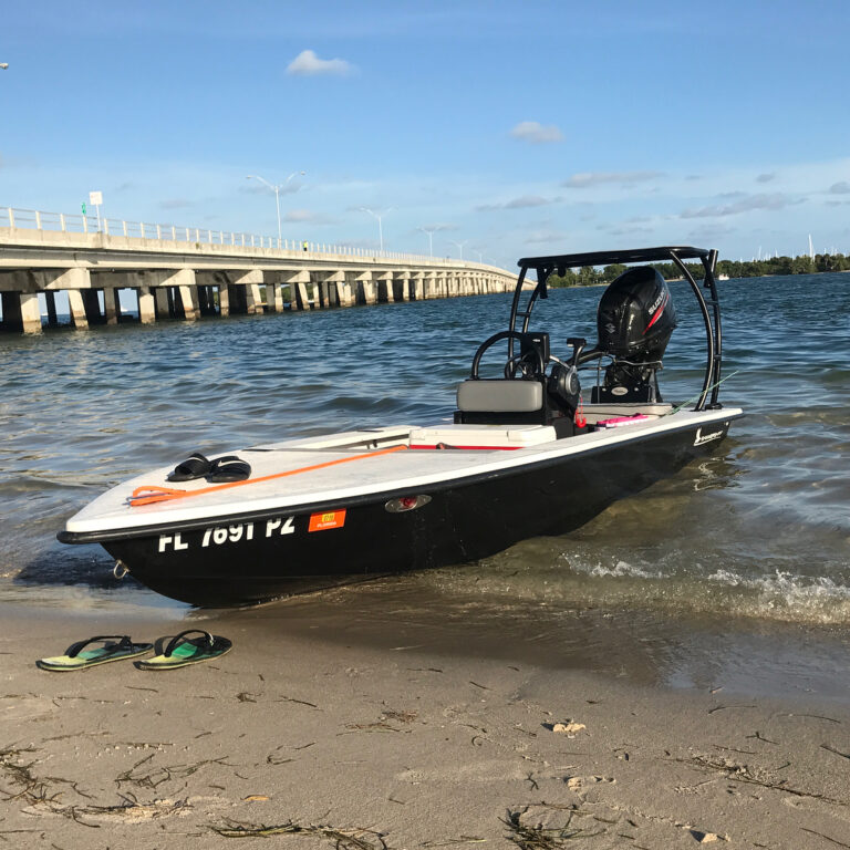 Great day out on the water in the skiff