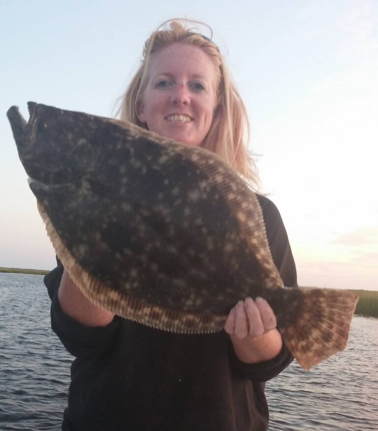 4-lb Flounder to end the night!