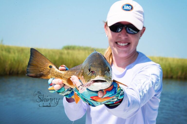 WCW! Nicole with another beautiful slot redfish!                              …