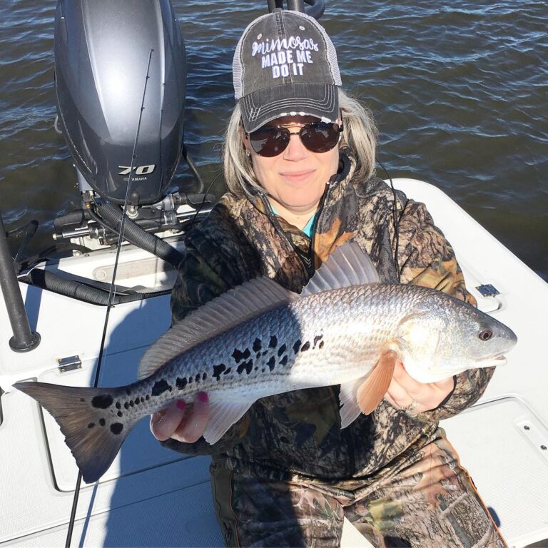 Leopard redfish coming in hot, 65 spots!