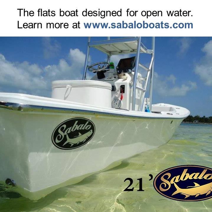 Sabalo 21 open water flats boat