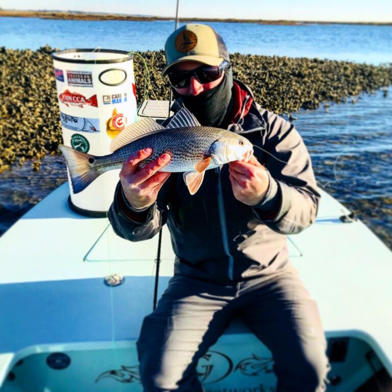 Jamie Cragwall with #redfishonfly