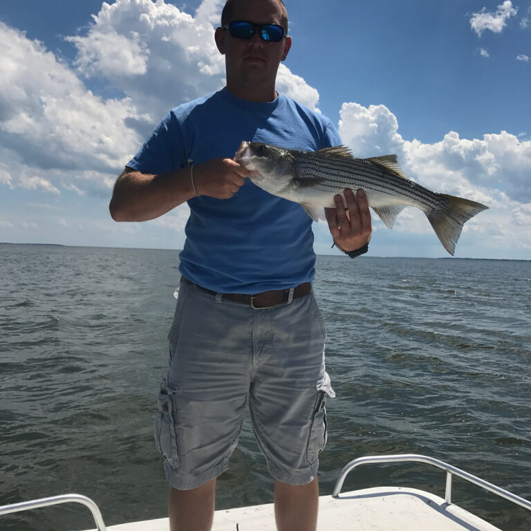 John Miner with a sweet Striped Bass