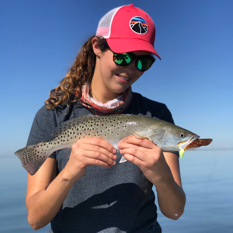 Sight casting trout and reds on a slicked out day!