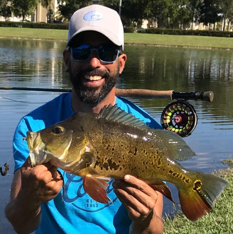 Morning Peacock bass on the fly!                                …