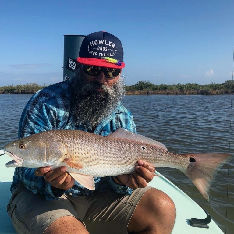 Corpus Christi redfish on fly