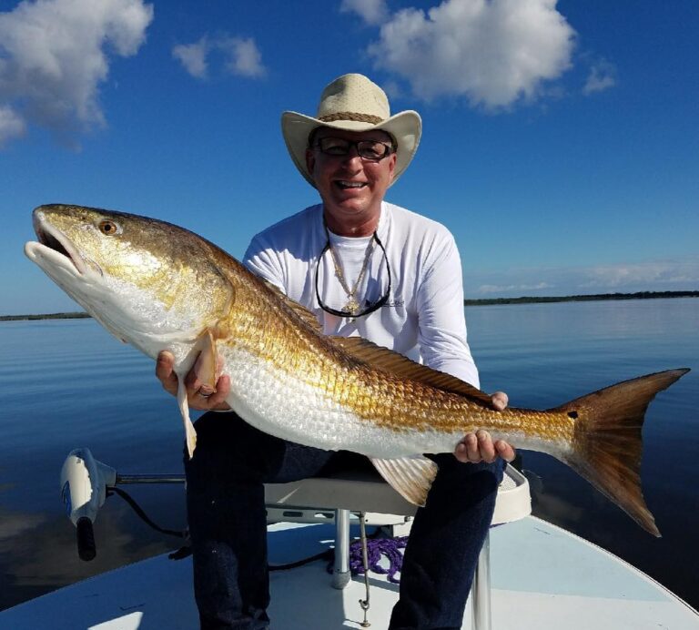 Cowboy Chip slaying monster redfish!