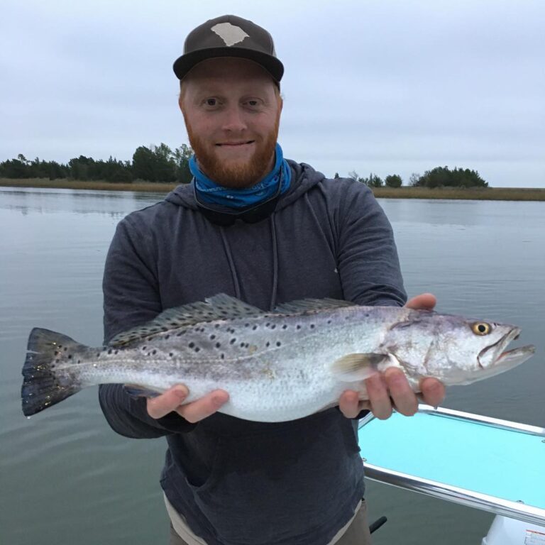 Mitch with his gator trout!