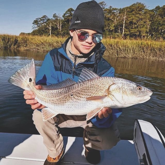 Epic Georgia redfish bite!