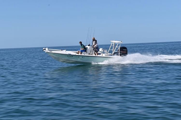 Hewes Flats Boat on the Move