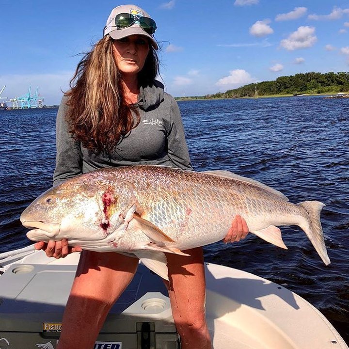 Laura with a big ole’ bull