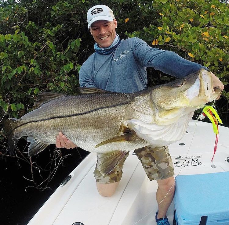 HUGE snook caught in Jupiter, FL