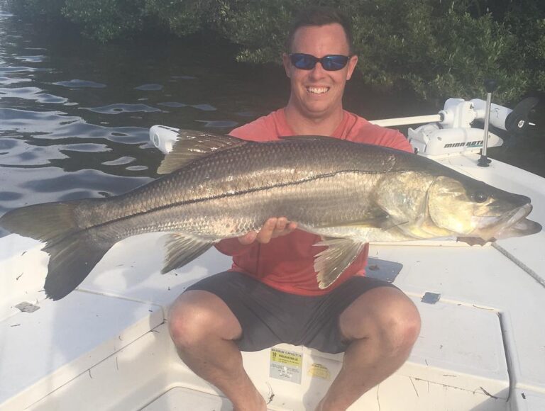 Captain Zach with a MONSTER snook!