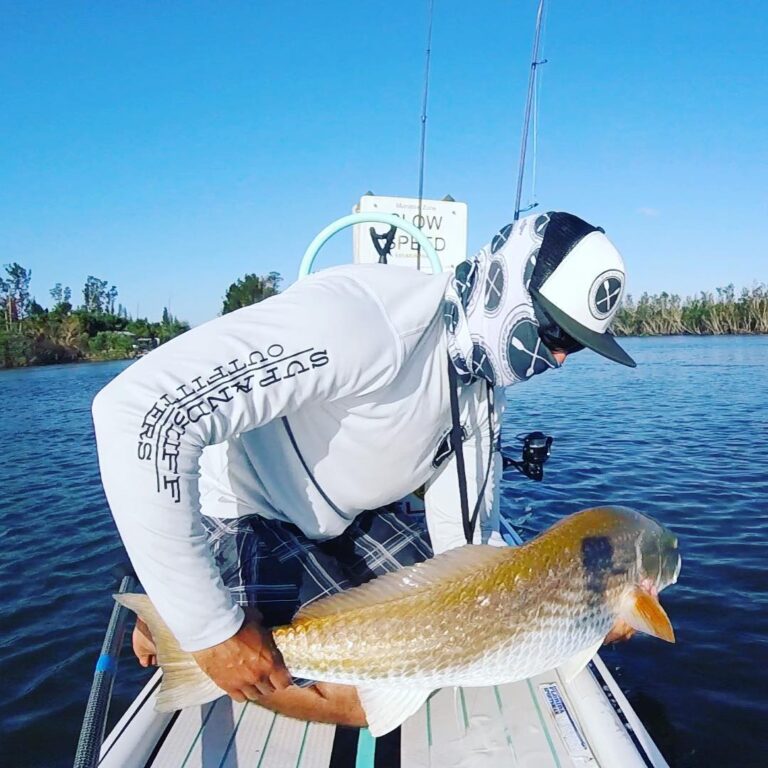 Beautiful redfish caught on that SUP flow