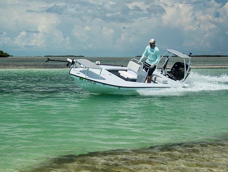 @captnicklabadie getting some use in on his East Cape skiff