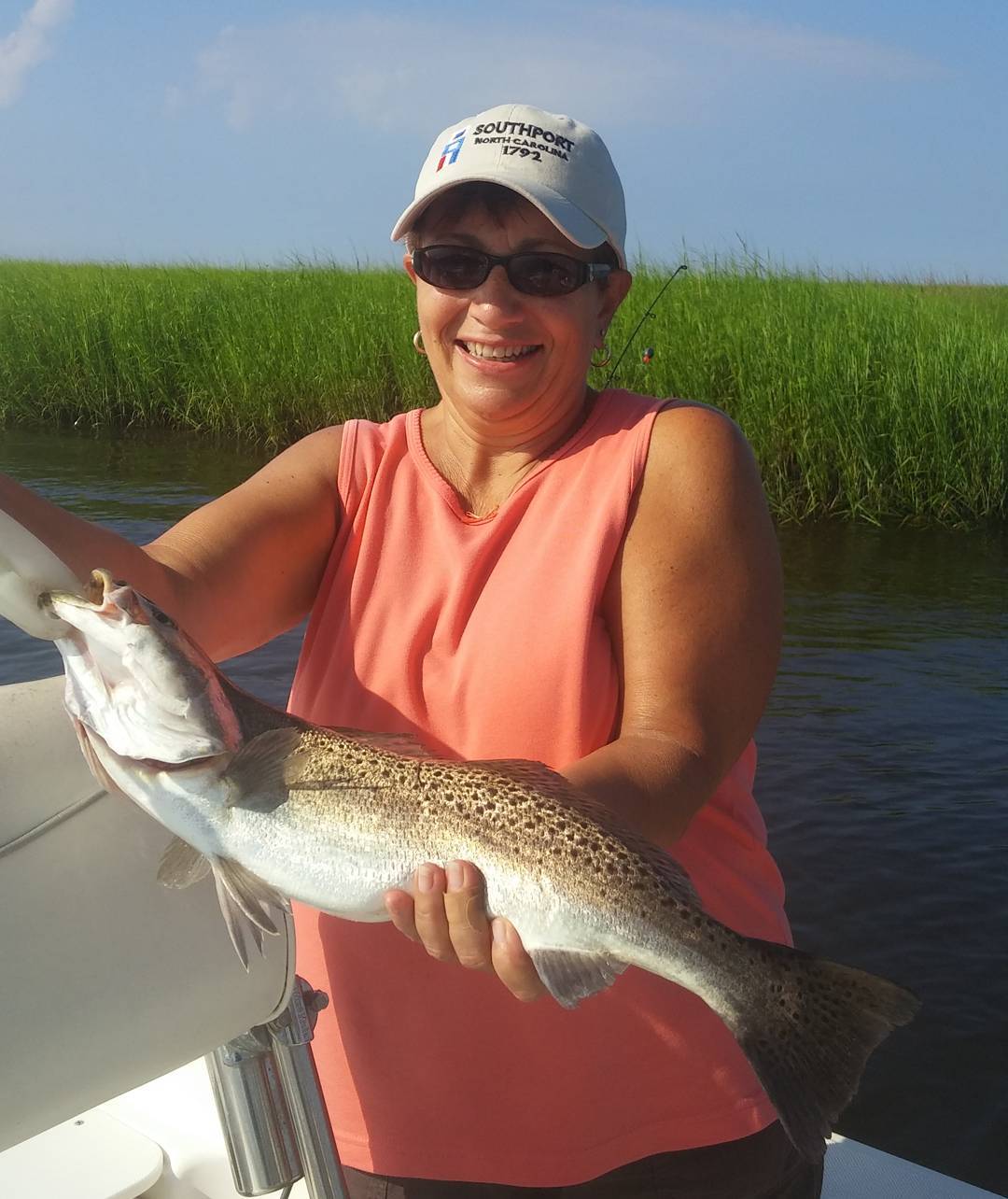 Caught a few Flounder Trout Redfish & a Jack Crevelle on todays falling tide... ...