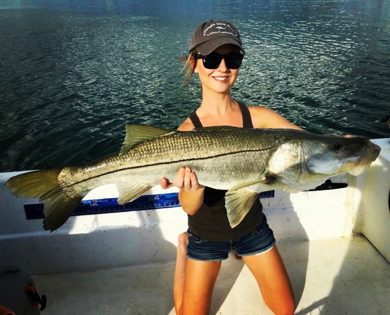 Emily with a beastly snook!