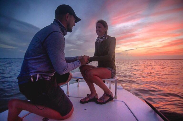 Marriage Proposal. Skiff Style. Congrats!