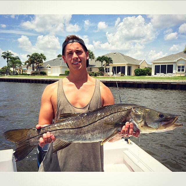 Sweet 37″ snook caught by @anthonyvig