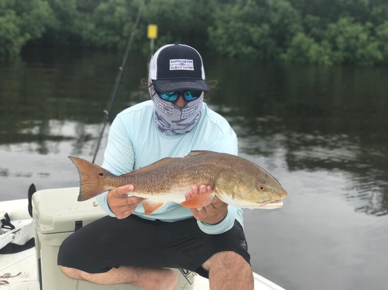 Left the redfish chewing