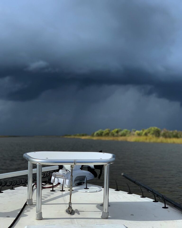 Good time stalking bull redfish and dodging storms