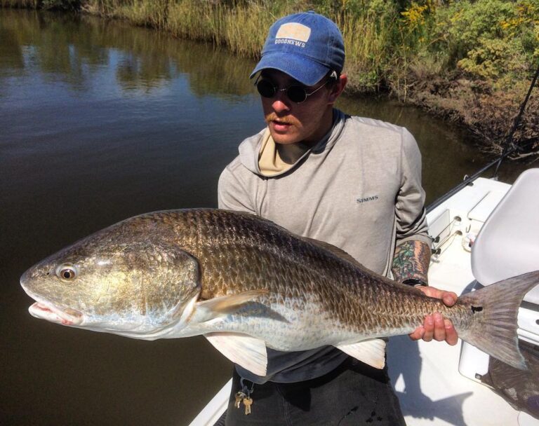 Cratty with his FIRST redfish